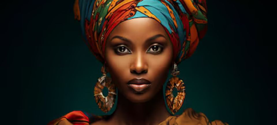 Beautiful african woman with headscarf 1009902 1295