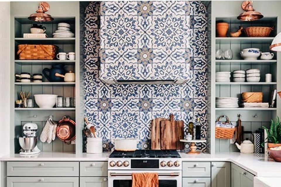 Range hood porclain tile sage cabinets acc3 dp18 208083