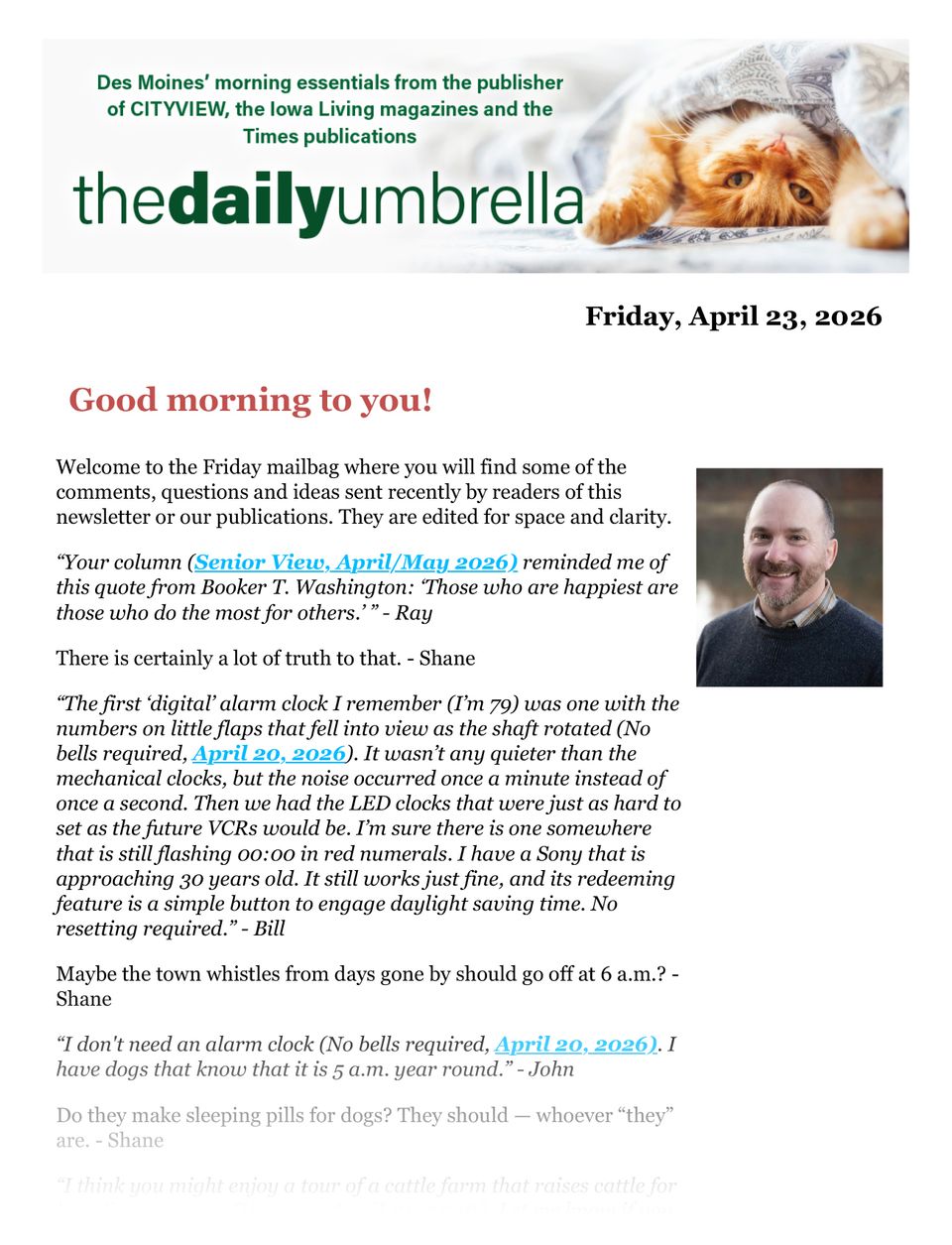 Daily umbrella april 24  photos  videos of thursday's intense storms   3.07 gas  a software and cereal riddle 1