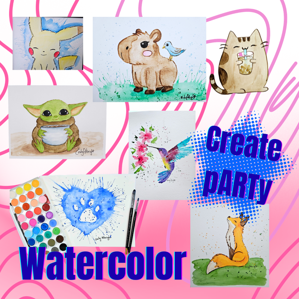 Create party watercolor