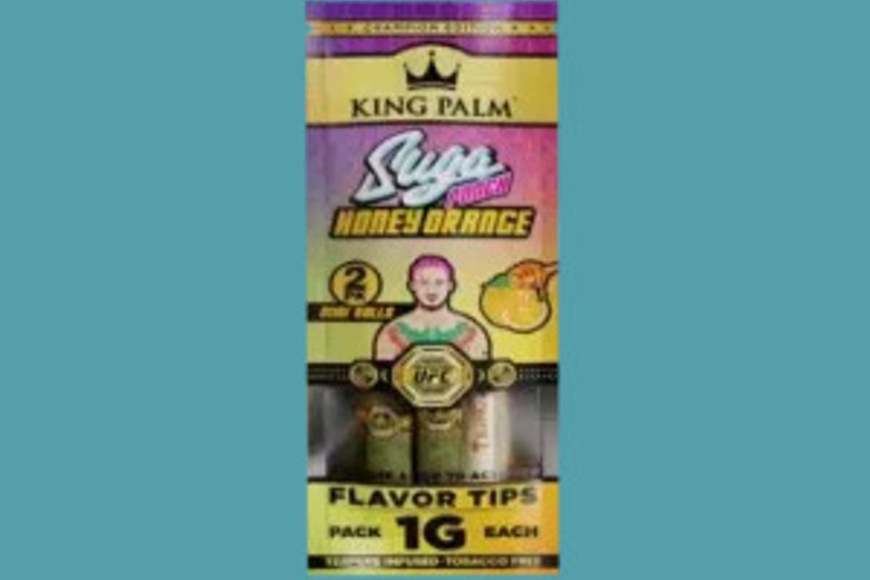 King Palm Suga Punch Honey Orange 2 Minis Wraps
