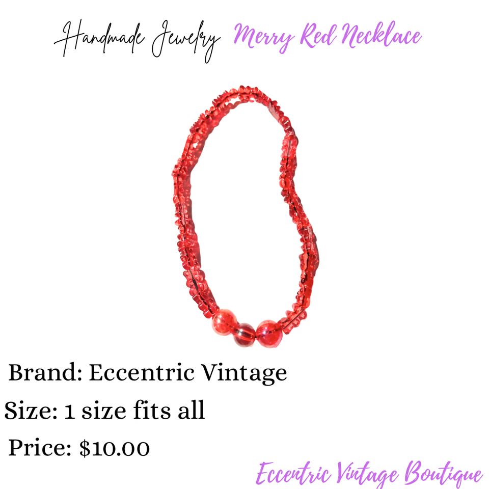 Merry red necklace