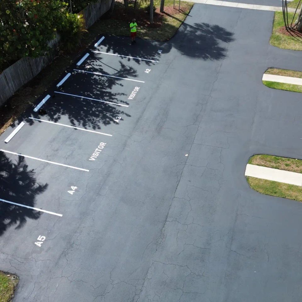 Palm bay parking lot resurfacing 89