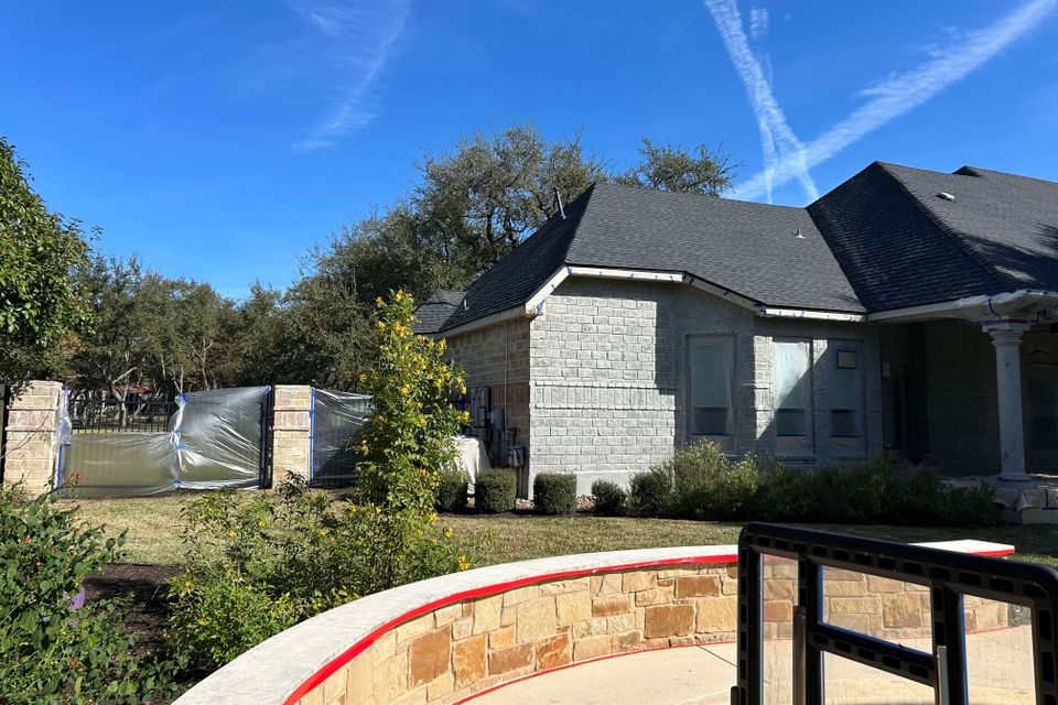 Brick wall staining 4