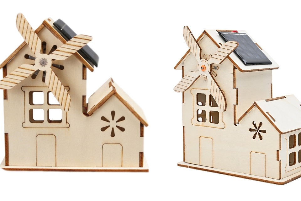 06. okyn g5428 24 wooden diy electronic kit solar powered mini house model for stem education (1 2)