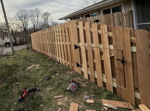 Firewood gate privacy fence