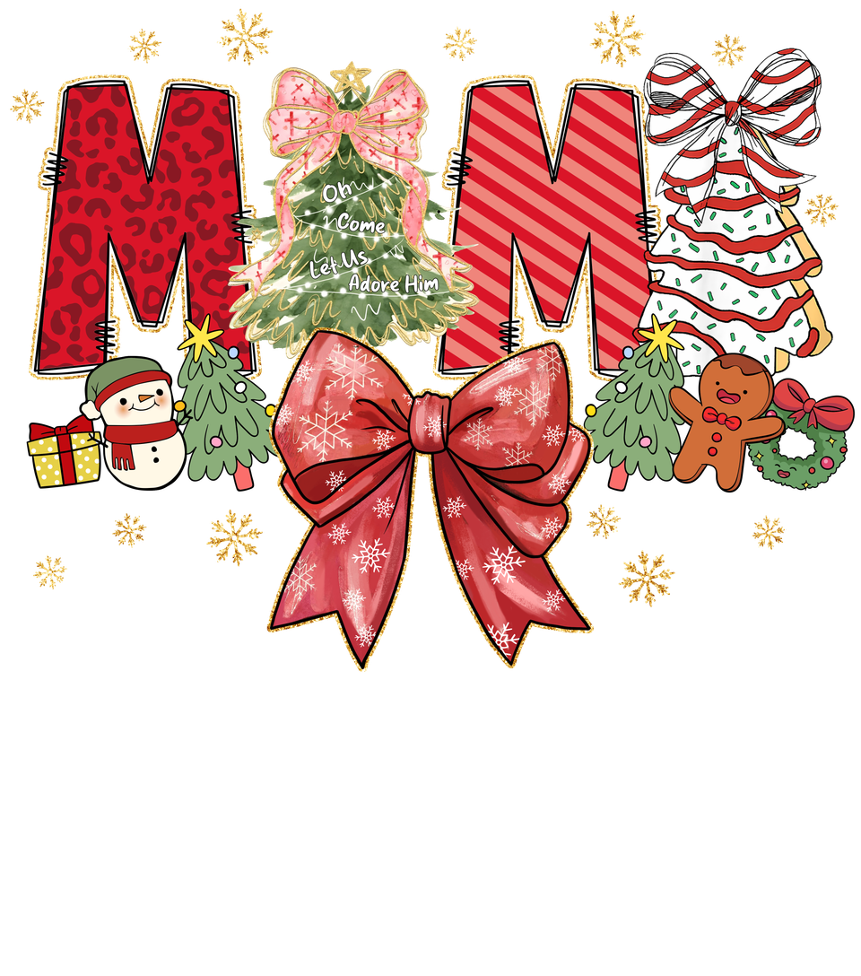 Seasons   christmas family bow mama