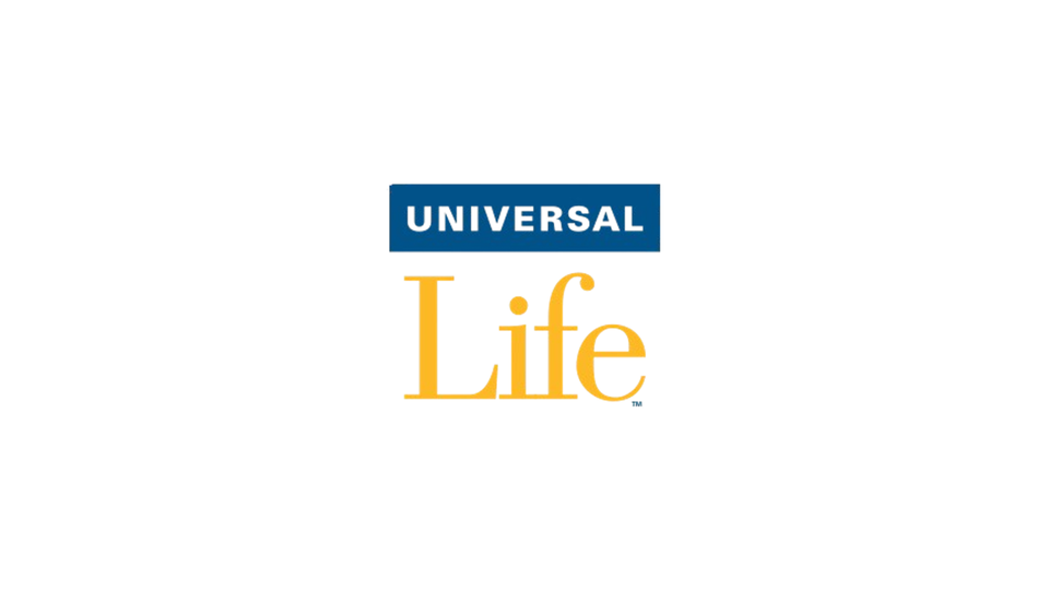 Universal life logo (full white board)