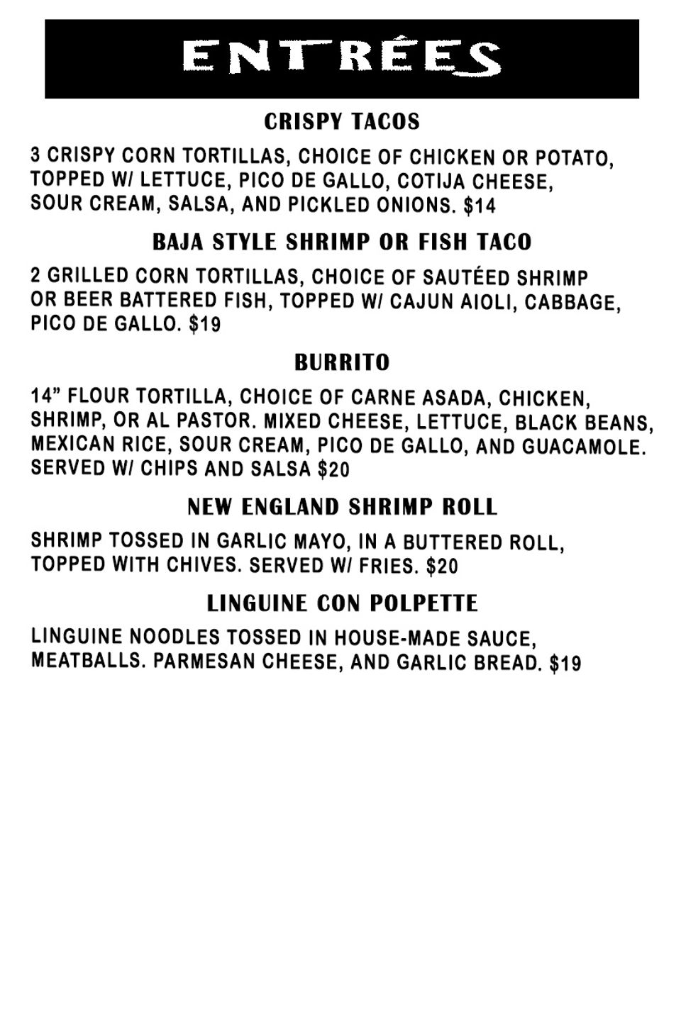 Food menu 2026 page4