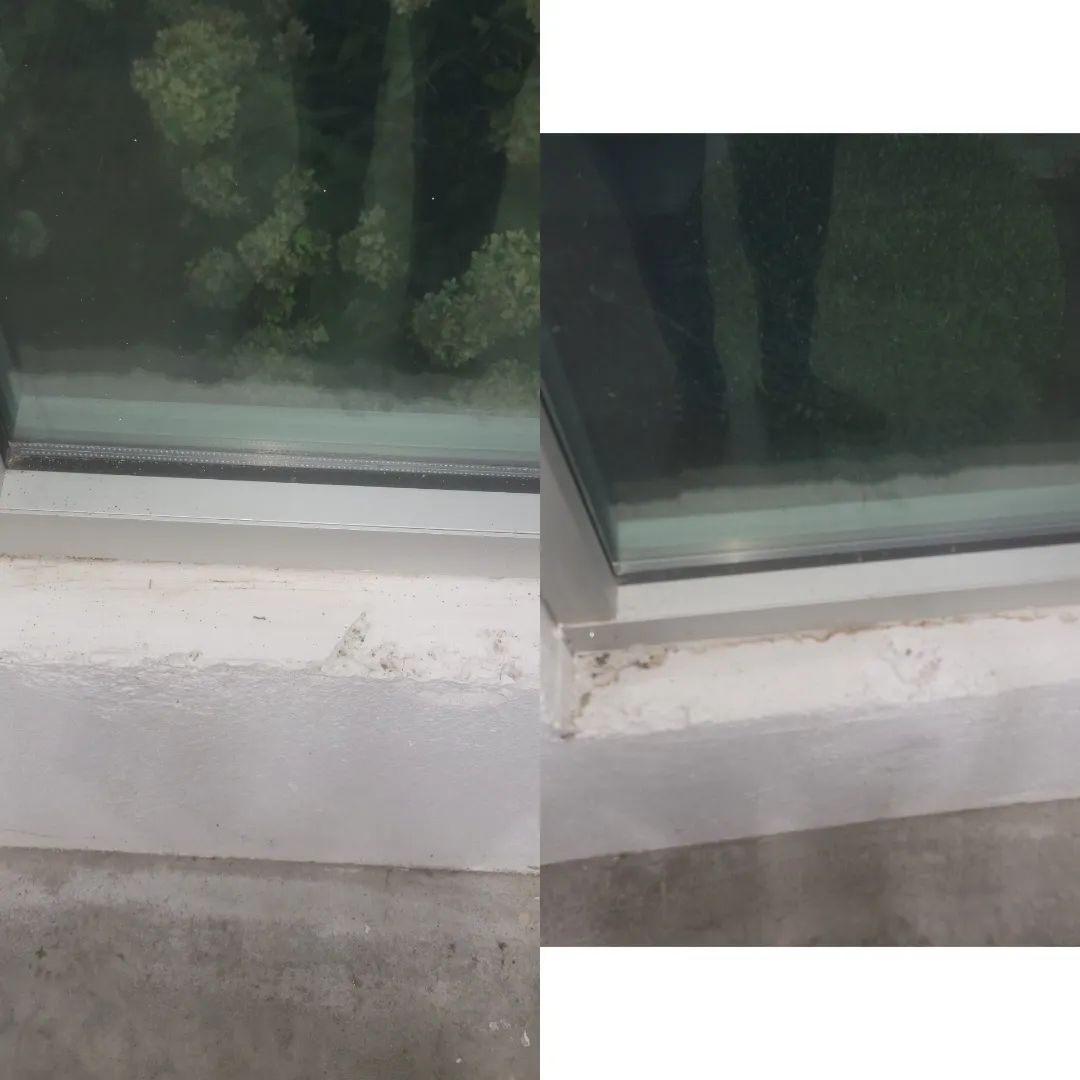Floor cleaning before and after