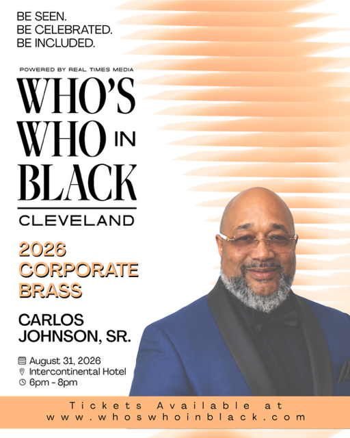 Carlos Johnson Sr. featured in the 2026 Who’s Who in Black Cleveland Corporate Edition