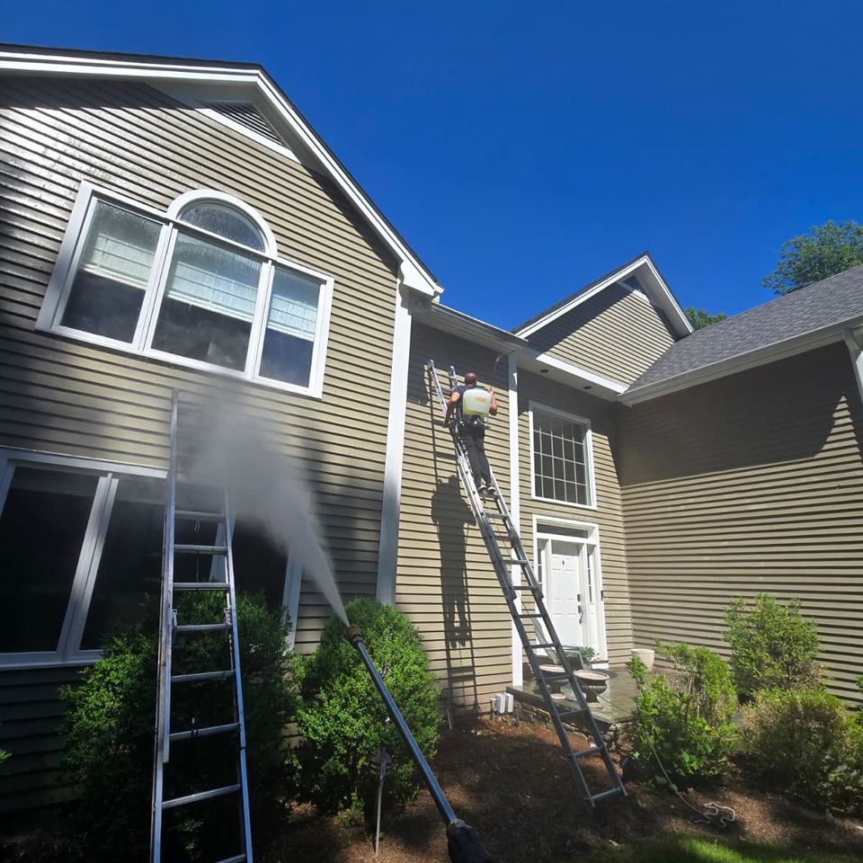 Before siding paint job