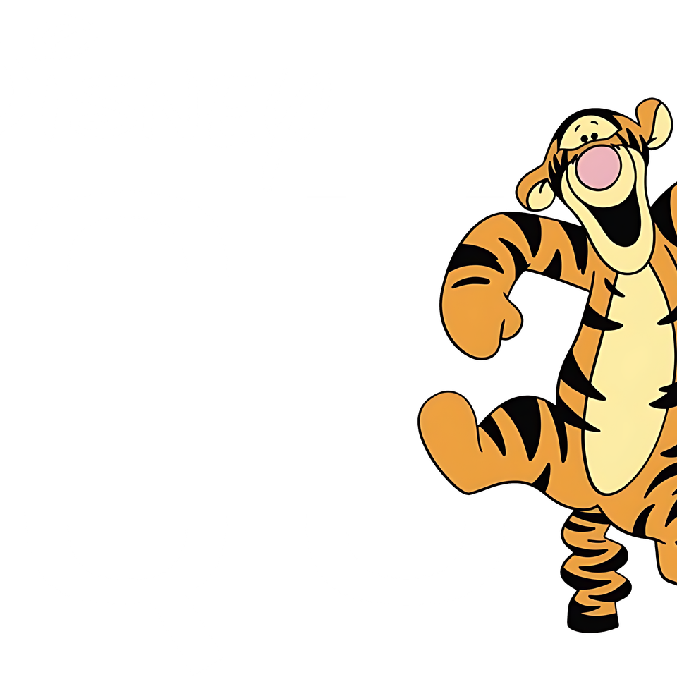 Bby   0132 baby   winnie the pooh disney squad tiger white ltrs