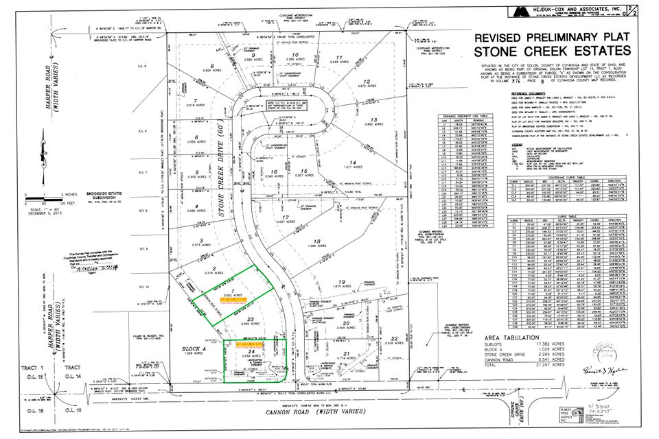 Stone creek estates plat map fresh