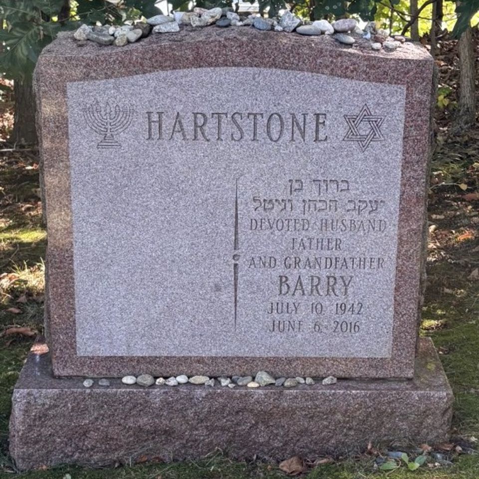Barry hartstone after (with rocks)