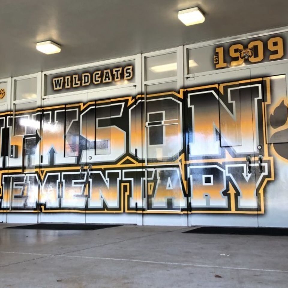 Hixson elementary school graphics wall wrap