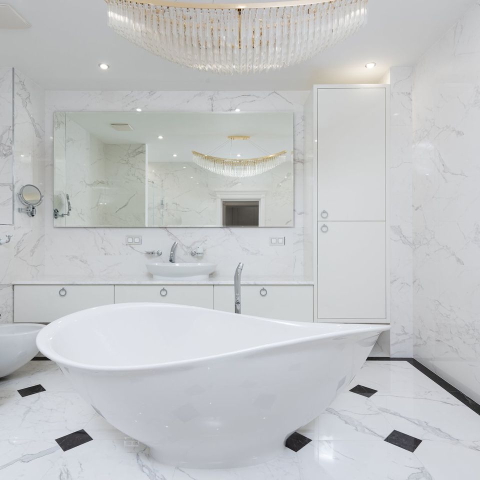 Marble shower