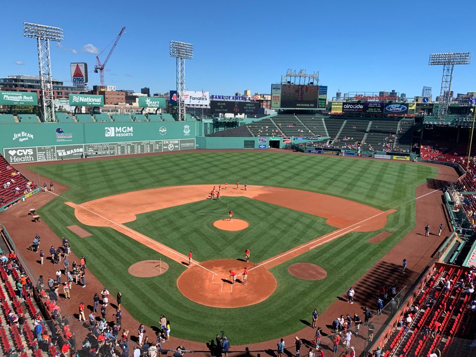 Baseball at fenway park
