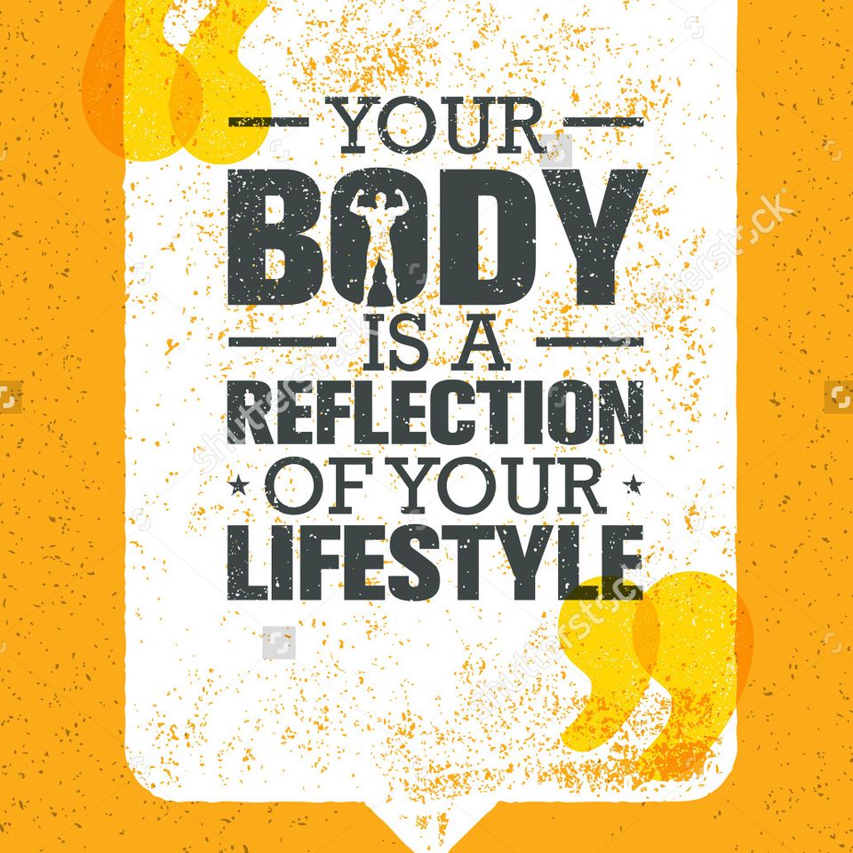 Stock vector your body is a reflection of your lifestyle workout and fitness motivation quote creative vector 30929489320170618 23470 goq3v5
