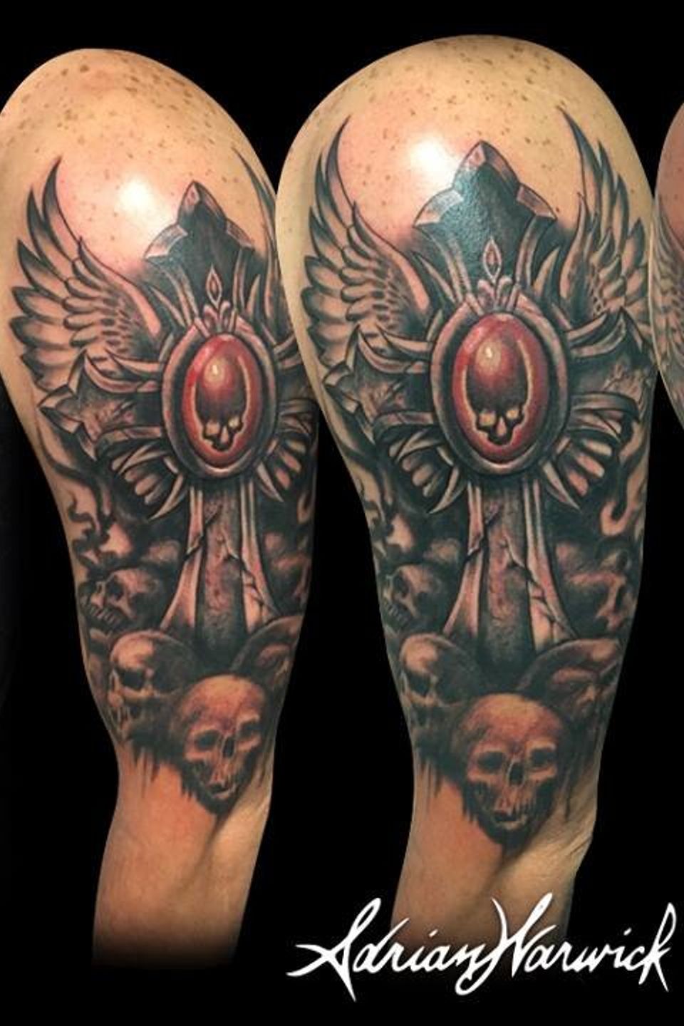 Adrian cross cover up