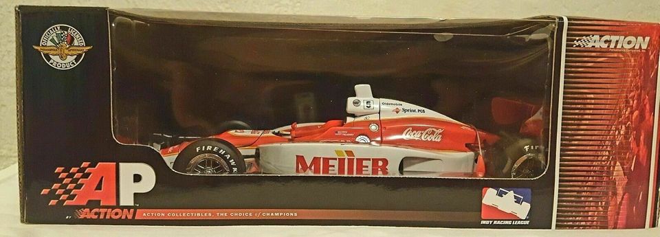 Action performance 01 ricky bobby treadway signed 5 meijer g force 1 18 indy car in box eye level