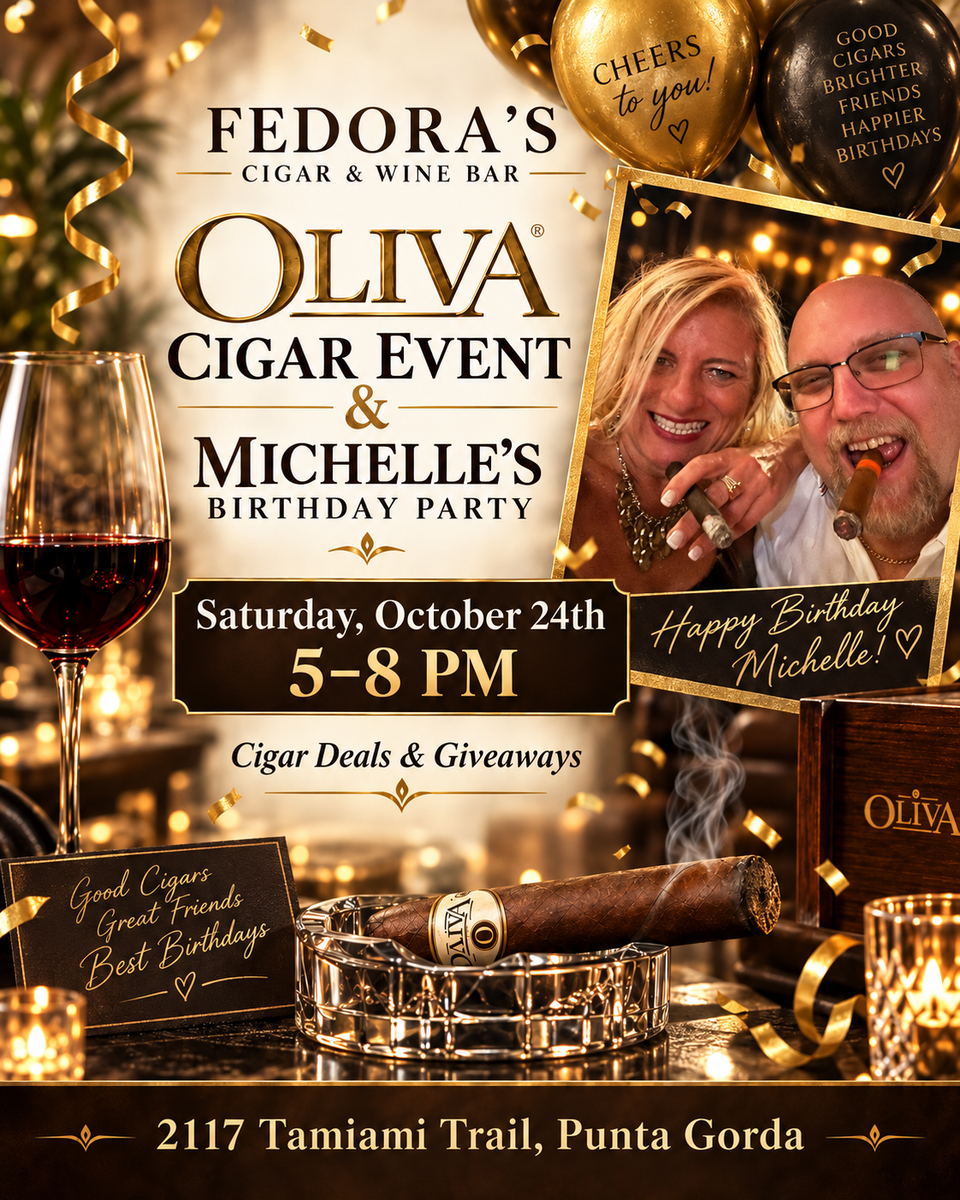 Oliva cigar event and michelle's birthday party