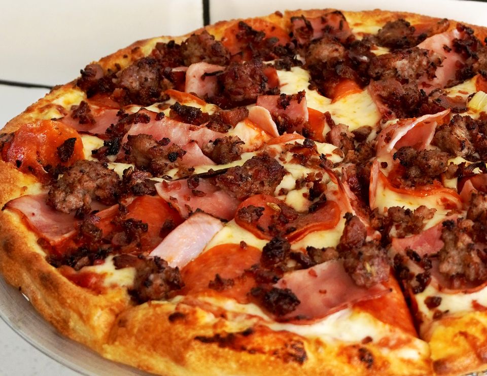 Meat lovers pizza