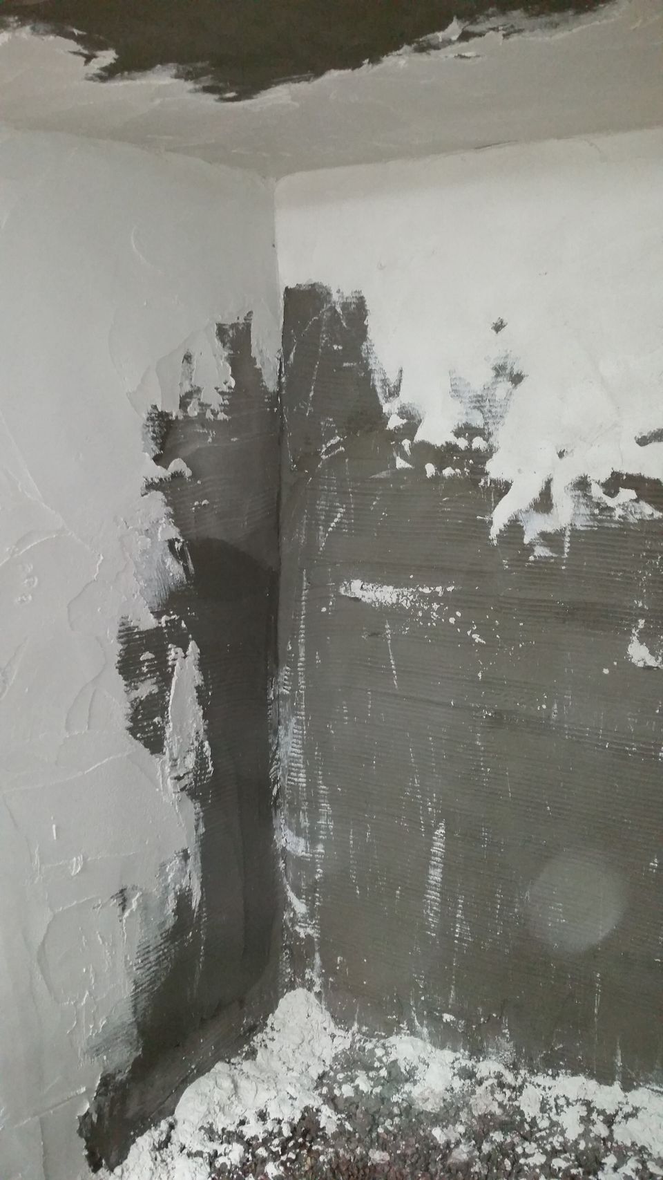 (6) 2nd coat of rough casting