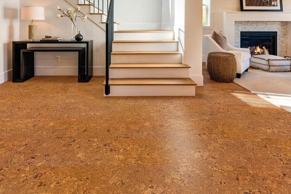 Autumn ripple cork flooring for chemical sensitivities