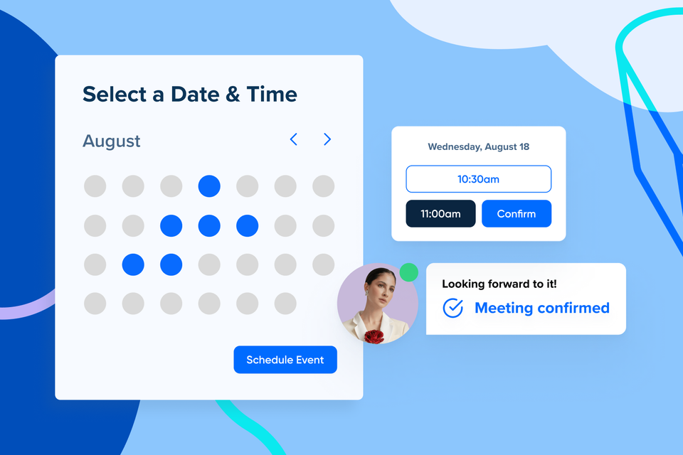 Done Right Web Design integrating a professional online booking calendar into a business website for easy scheduling.