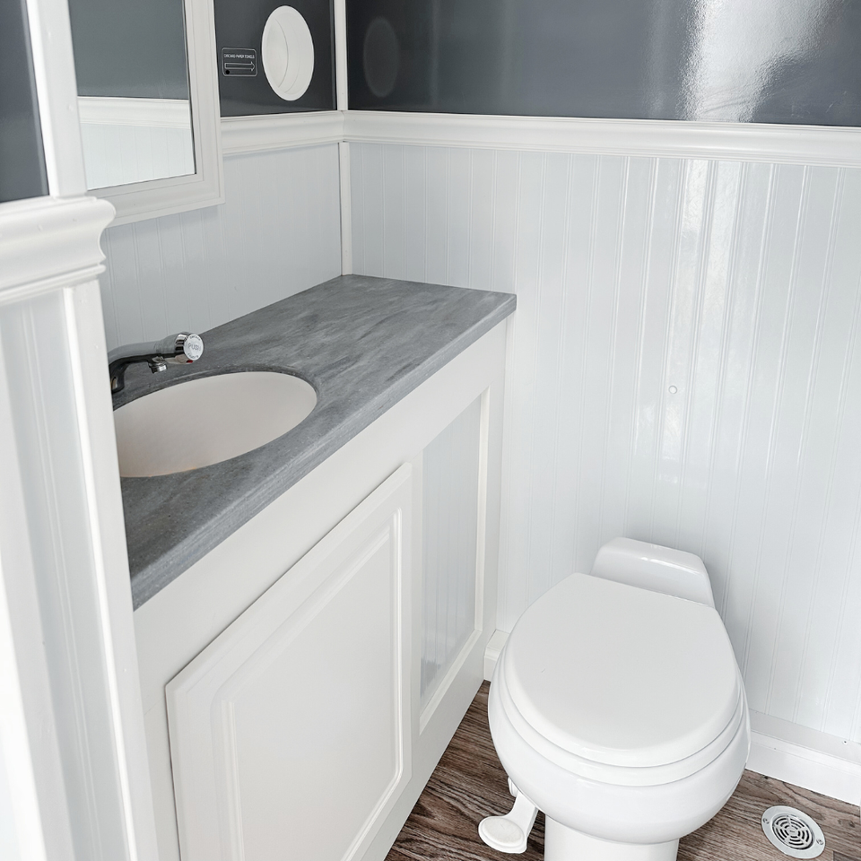 Restroom Trailer Interior