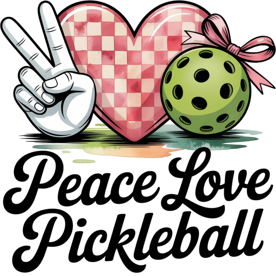 Sports   pickleball peace love pickleball 