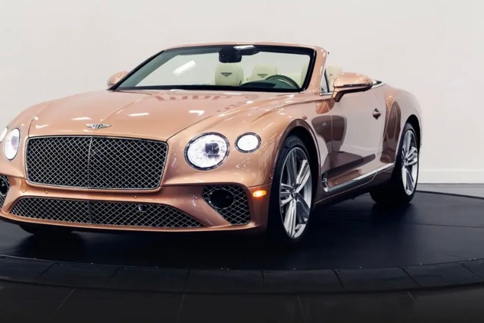 Bentley continental gtc gold