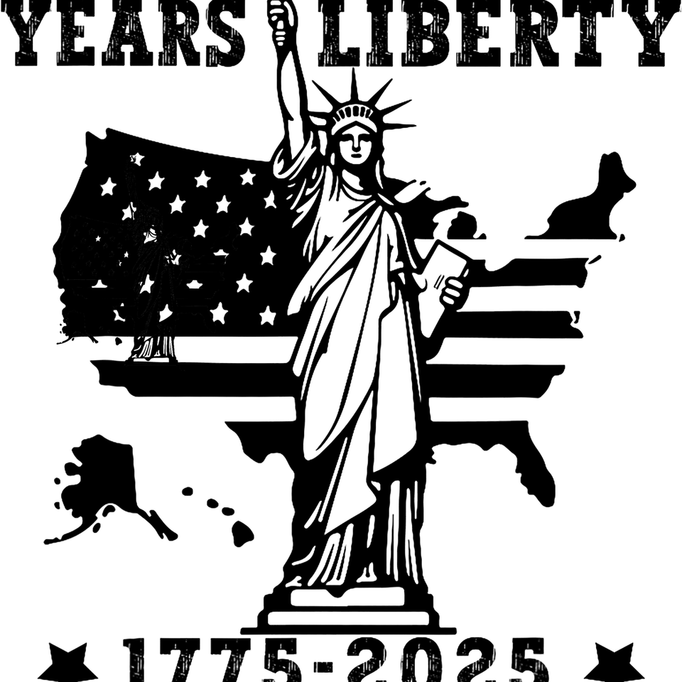 Patriotic   usa army us military parade 250th anniversary 2025 blk and wht (6)