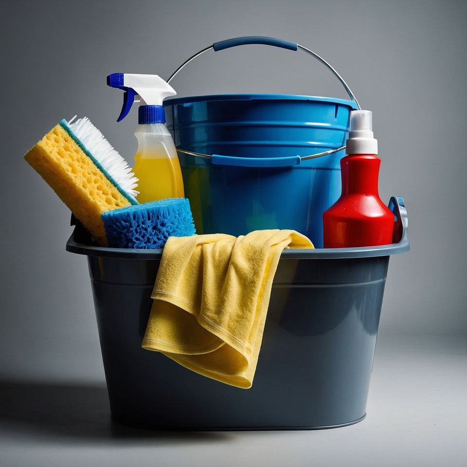 Leonardo kino xl a bucket of cleaning supplies for a premium h 0