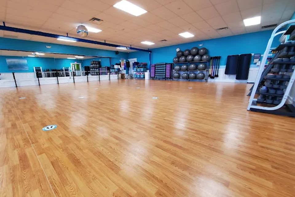 The 2500 square foot aerobics room at Maximus Gym in Riverhead