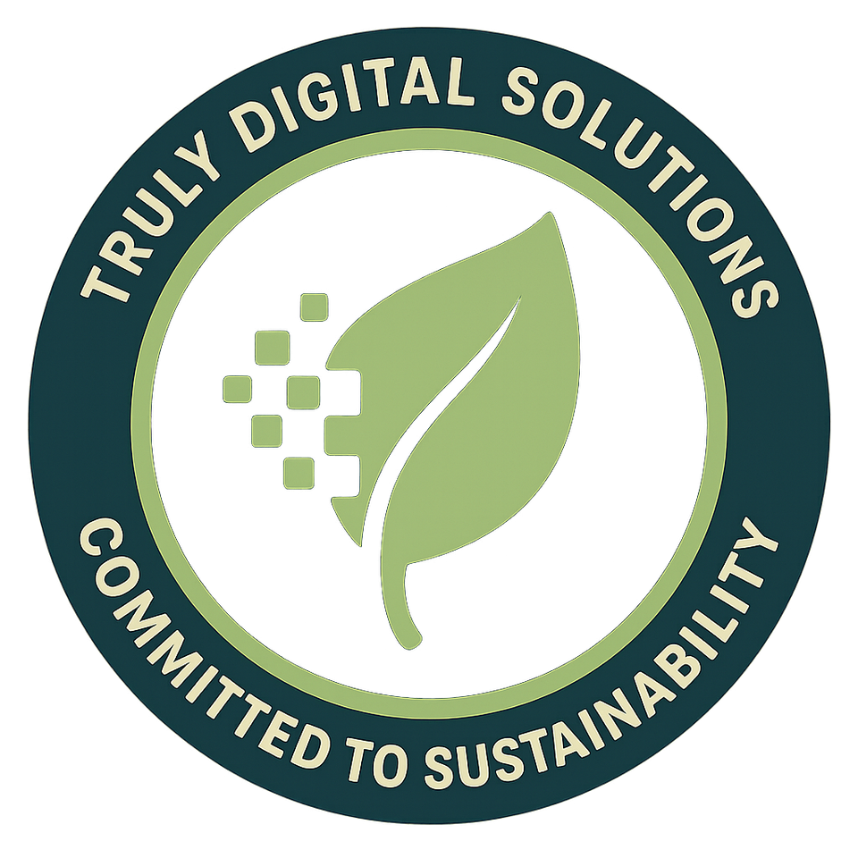 Sustainable digital solutions emblem