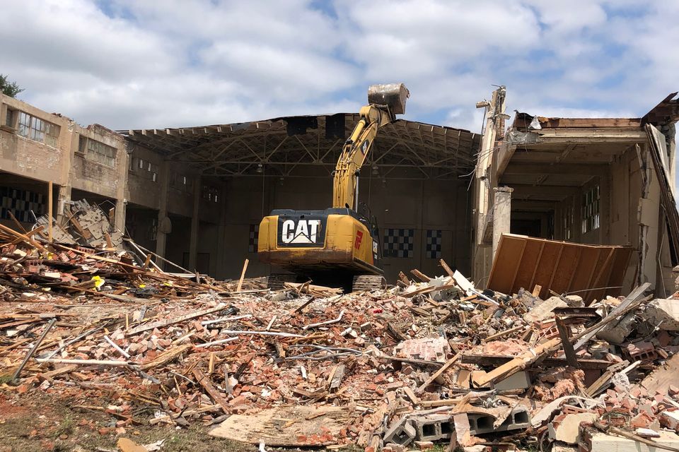 Gymnasium demolition ecisd7