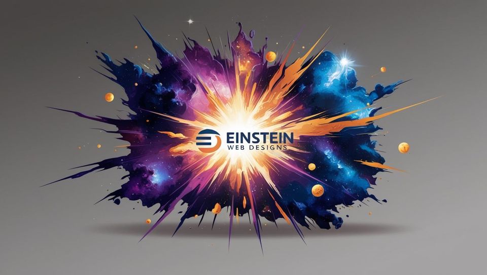 Something worldly like a universe burst for the company einstein web designs (1)