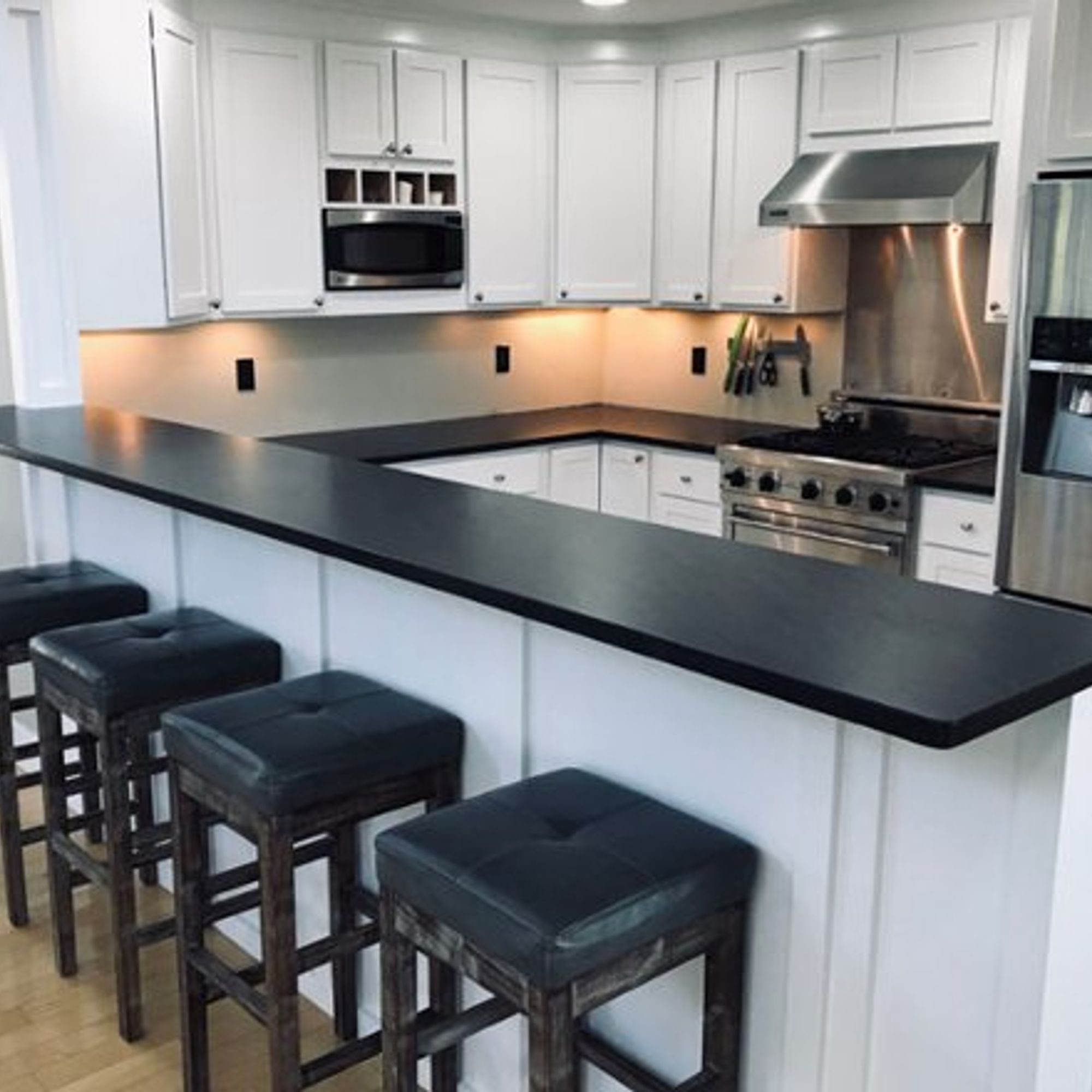Contemporary Traditional Kitchen Remodel by TJ Marble & Granite of Northern Michigan project photo