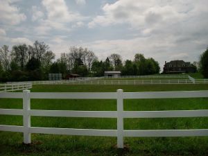 Ranch 3 rail fencing installation in star