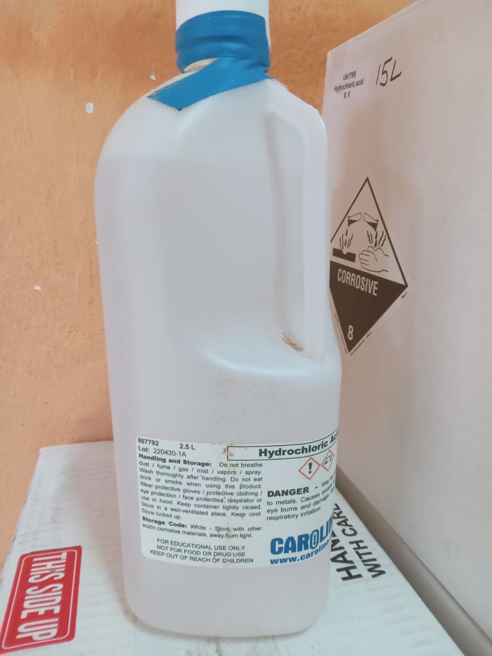 Hydrochloric acid acs 2.5l