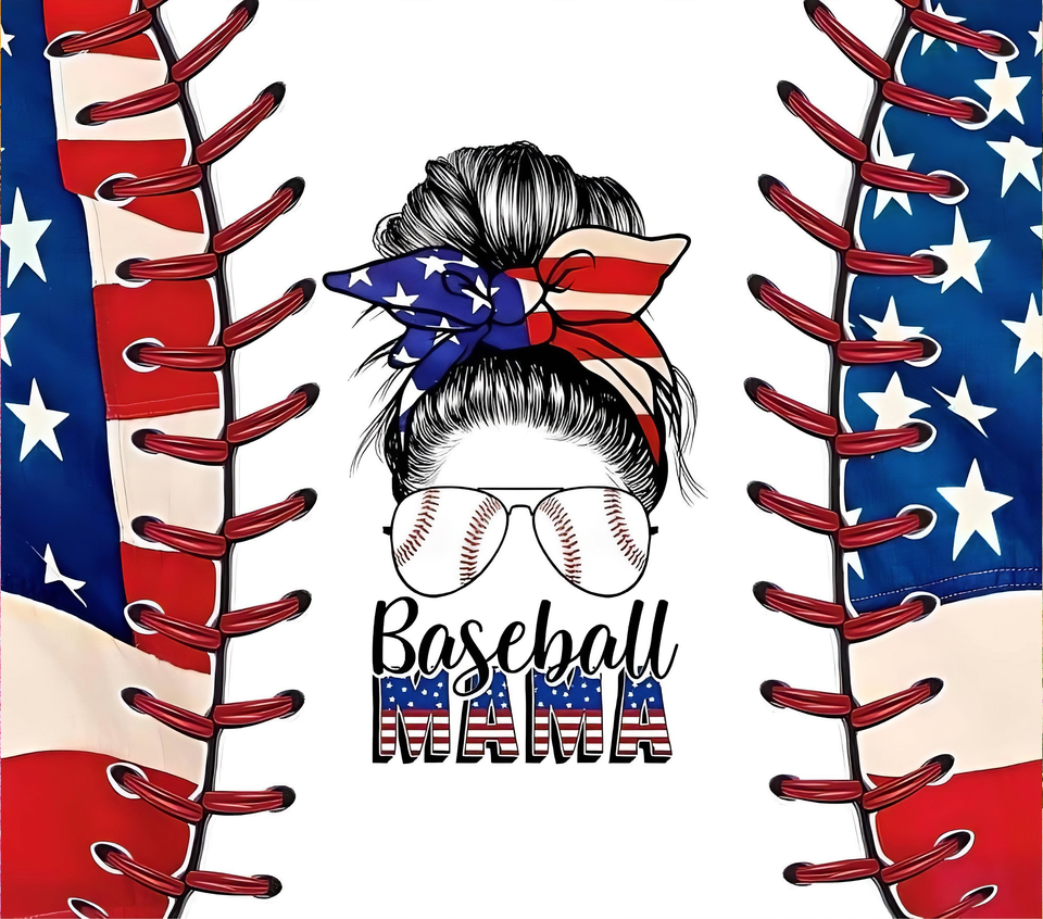 Sports   baseball patriotic baseball mama
