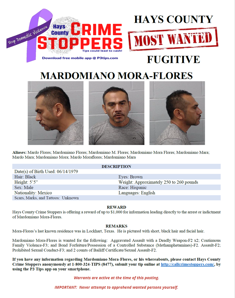 Wanted poster mora flores