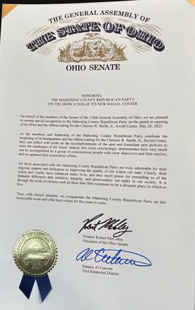 Mahoning Valley Republican Women's Club May 20, 2025 Grand Re-Opening of GOP 