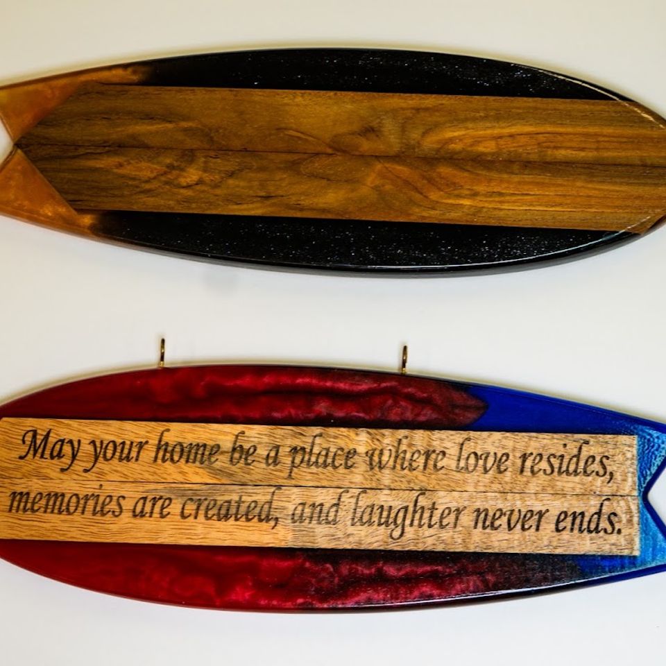 Surfboard signs