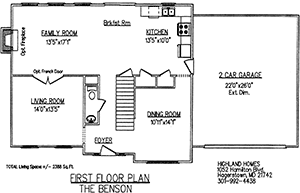 House benson floorplan 1