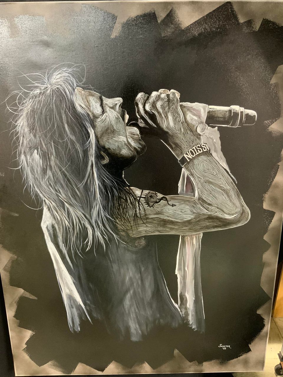 Hand-painted portrait art collection by Skeeter's Grafix.
