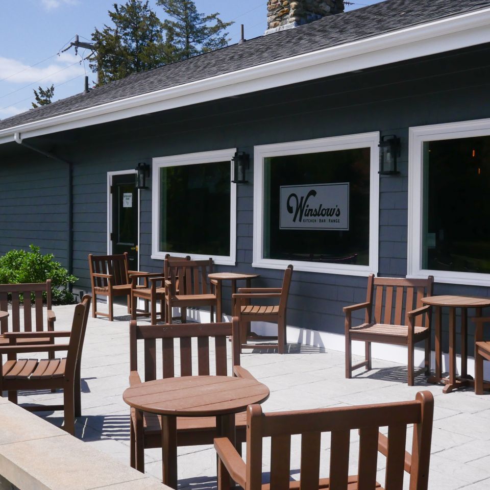 Hawk photo outdoor seating