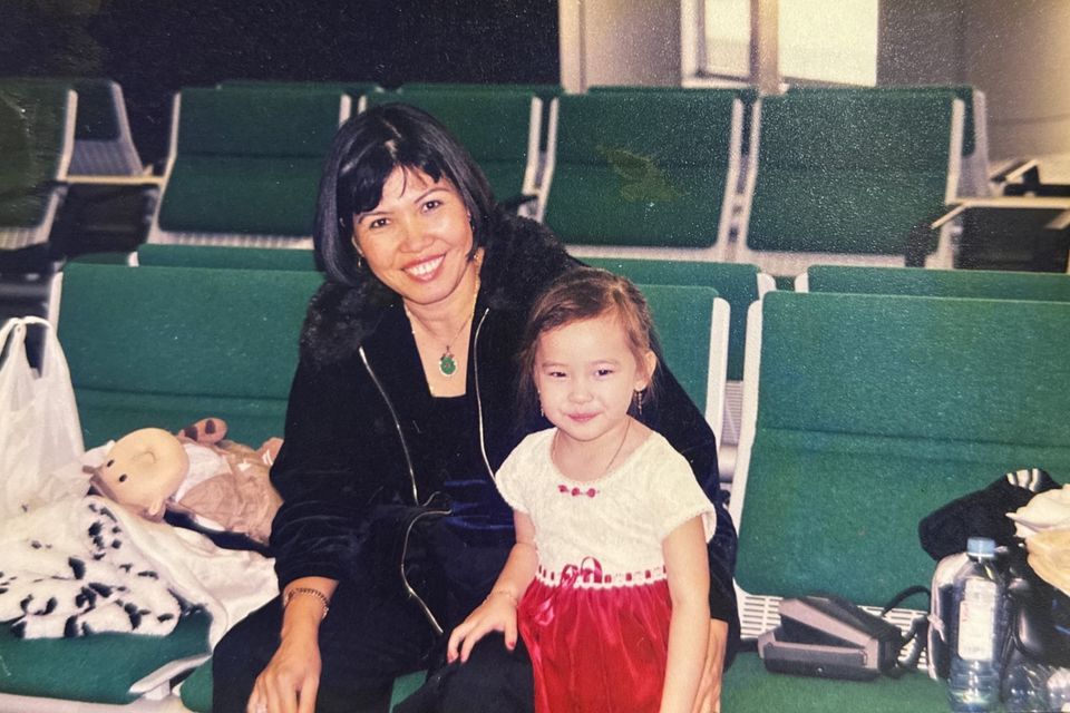 Lily with young cindy